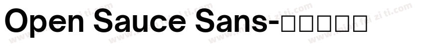 Open Sauce Sans字体转换